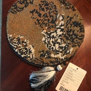 Anthropology beaded clutch